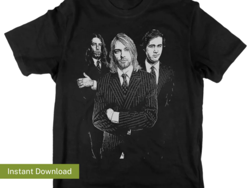 Nirvana Vector Shirt Design Nirvana PNG Sublimation Design