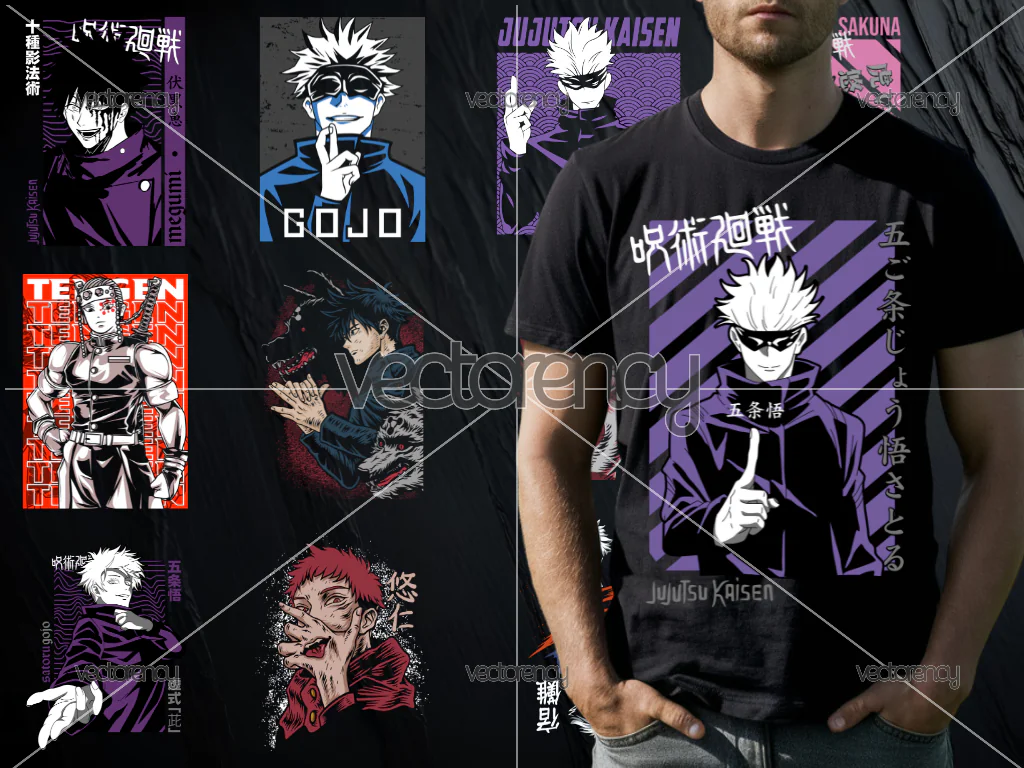 Anime Jujutsu Kaisen PNG for DTF Download