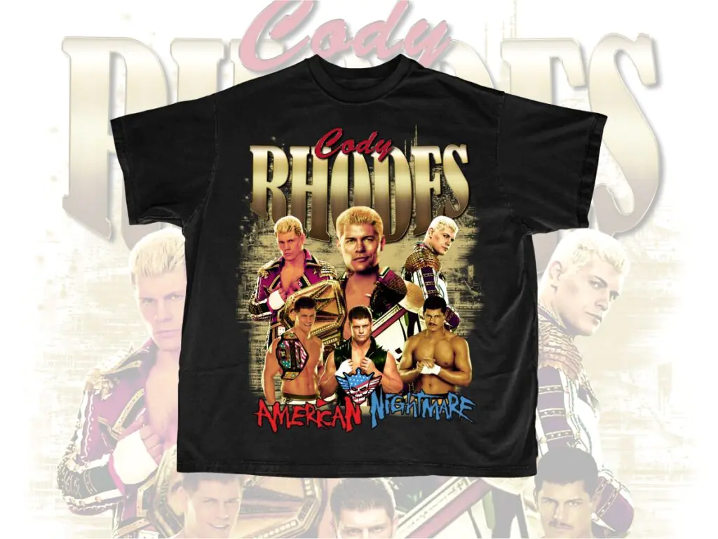 Cody Rhodes T-shirt PNG Download