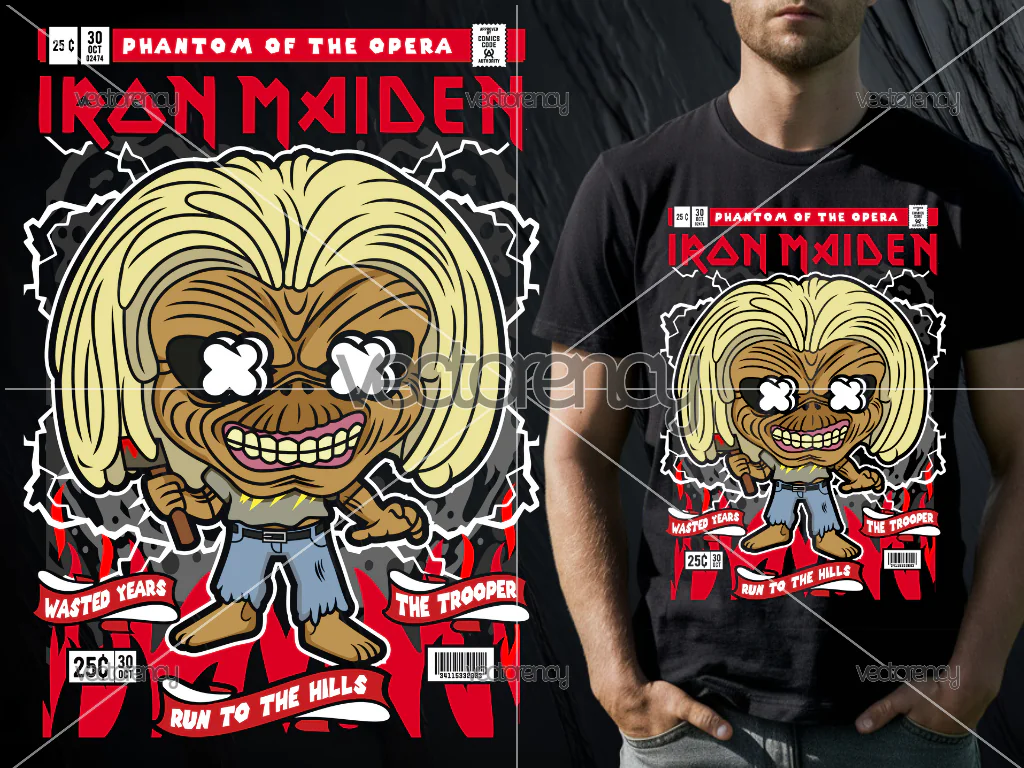 Iron Maiden Cartoon PNG Download