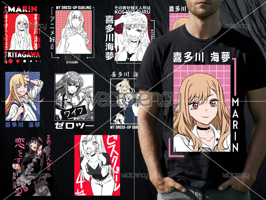 Anime My Dress Up Darling PNG for DTF Print