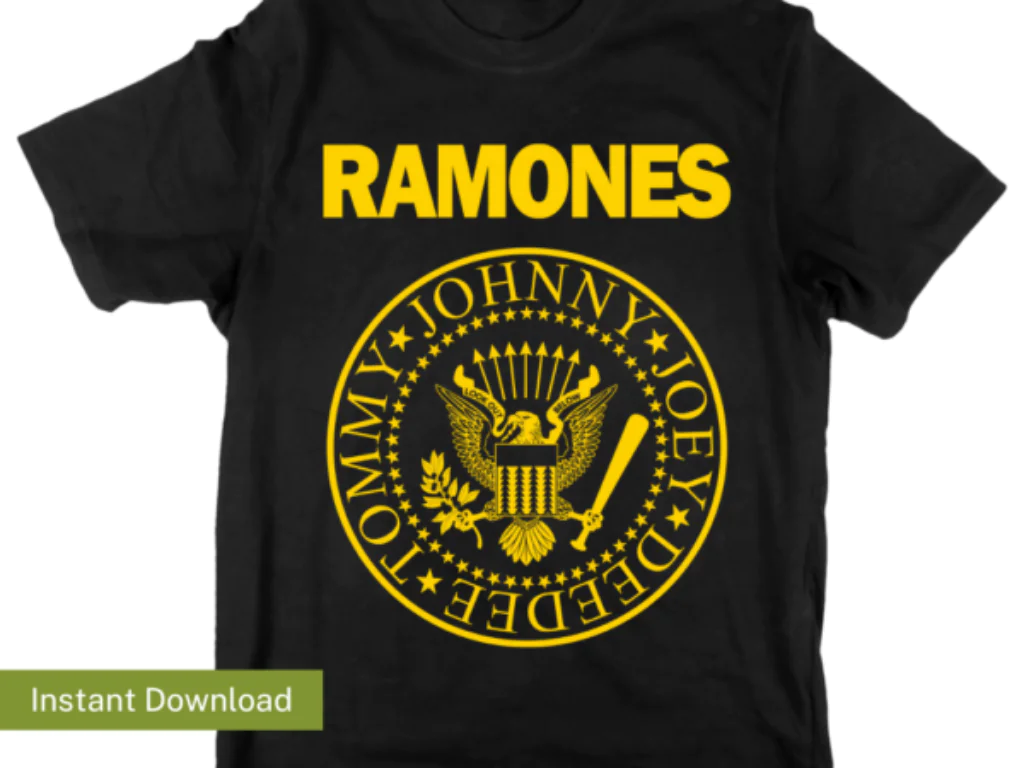 Ramones EPS Shirt Design Vector Music Ramones Band PNG Sublimation Design