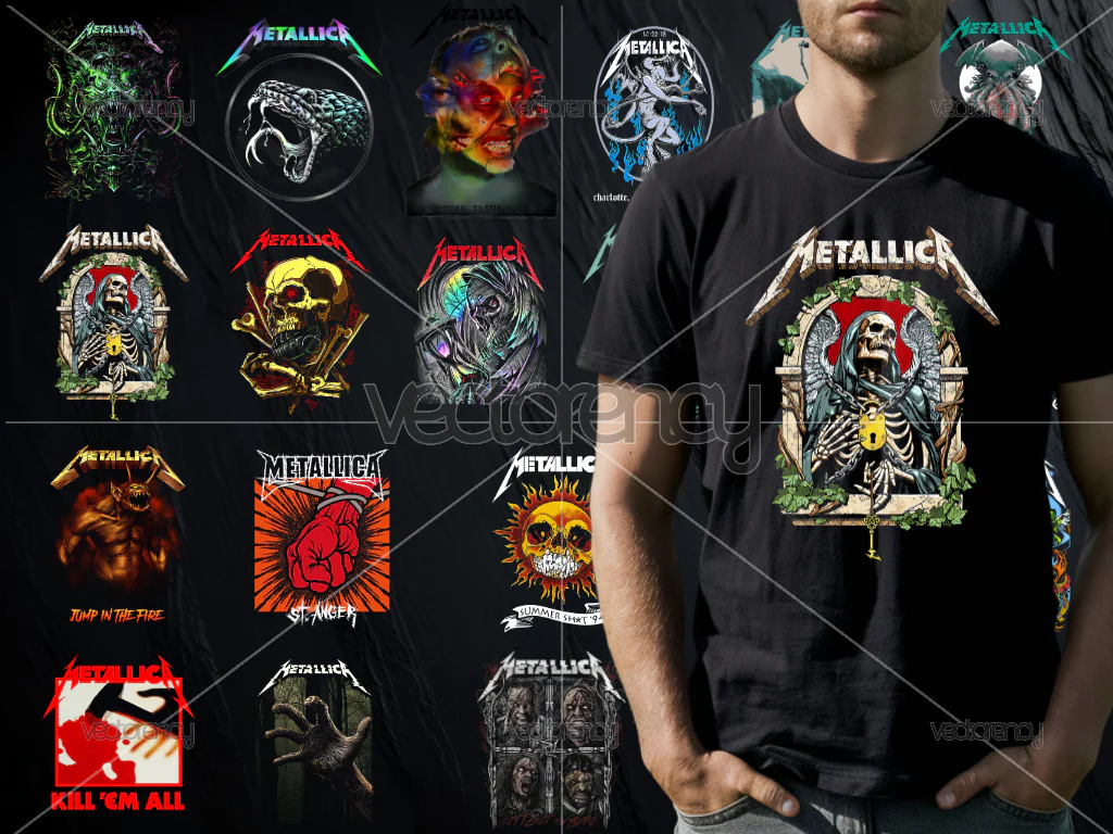 Metallica Band DTF Printing File Bundle Part 2