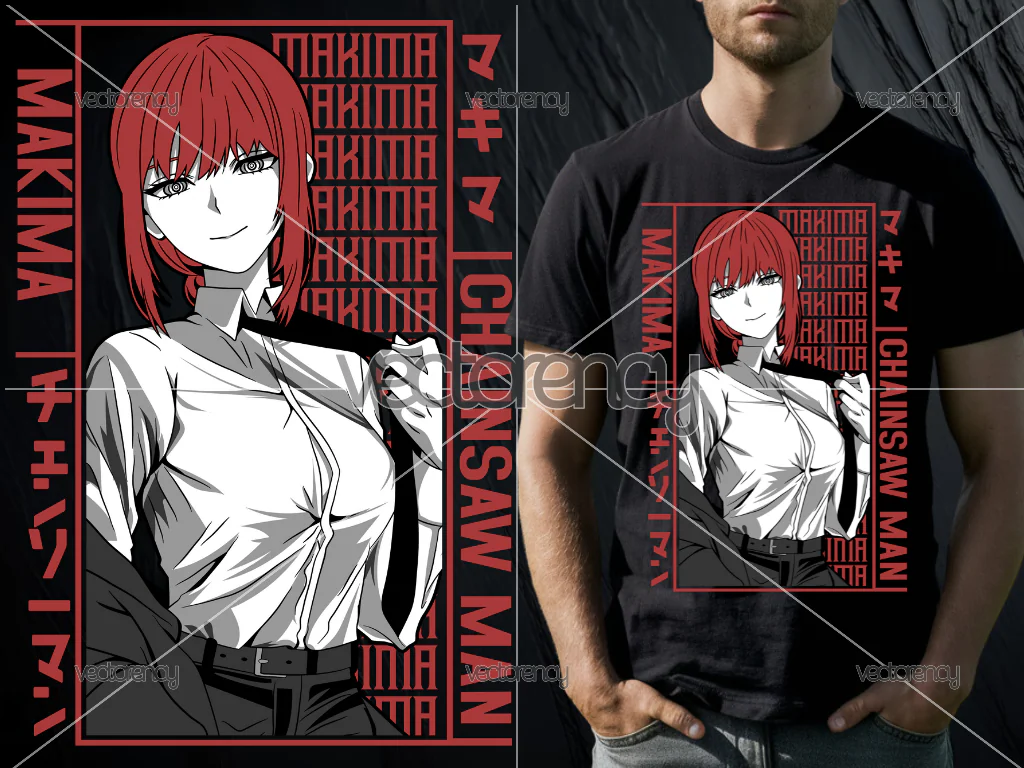 Anime Makima Reducido EPS SVG PNG Download