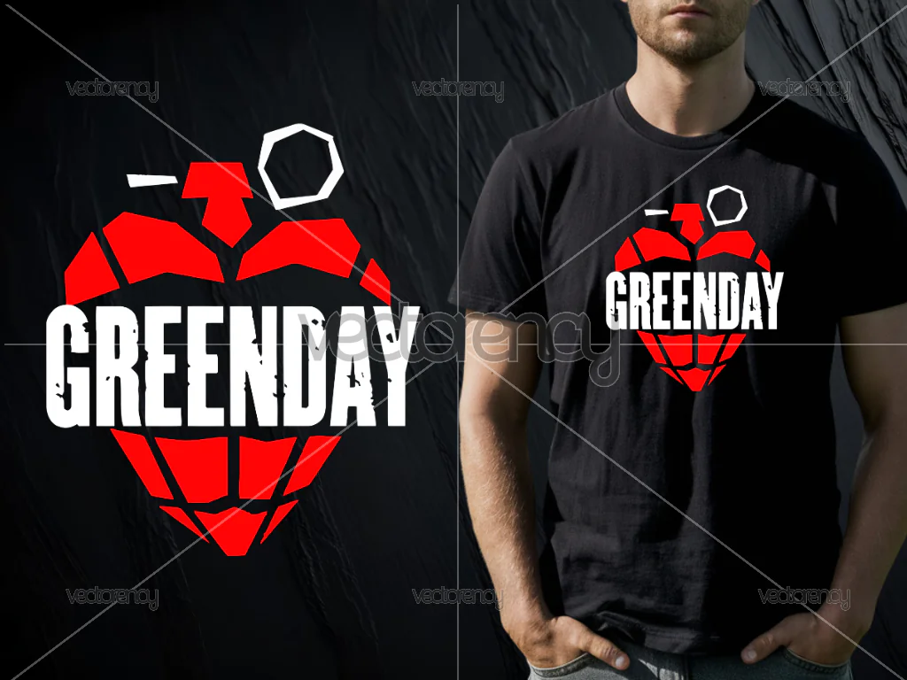 Green Day Band DTF Printable Download