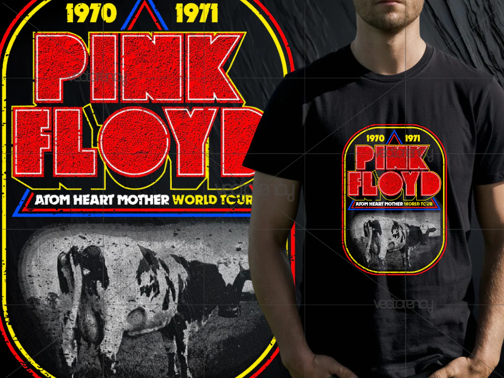 1970 1971 PINK FLOYD PNG Design DTF