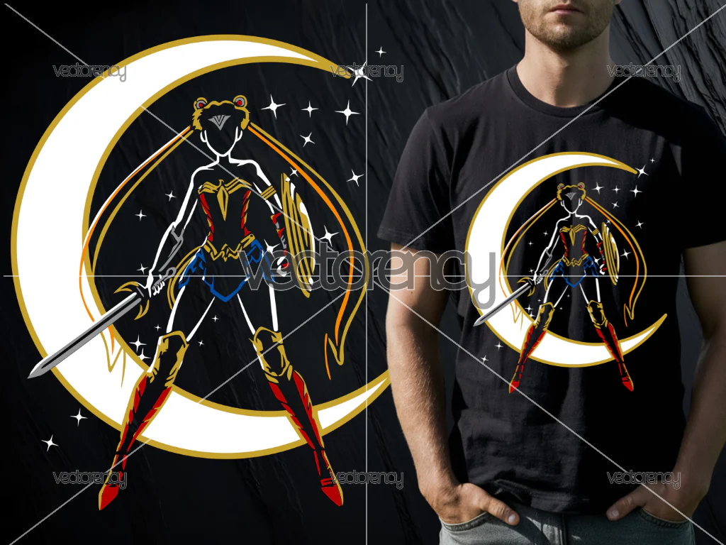 Sailor Moon DTF Print Design Download
