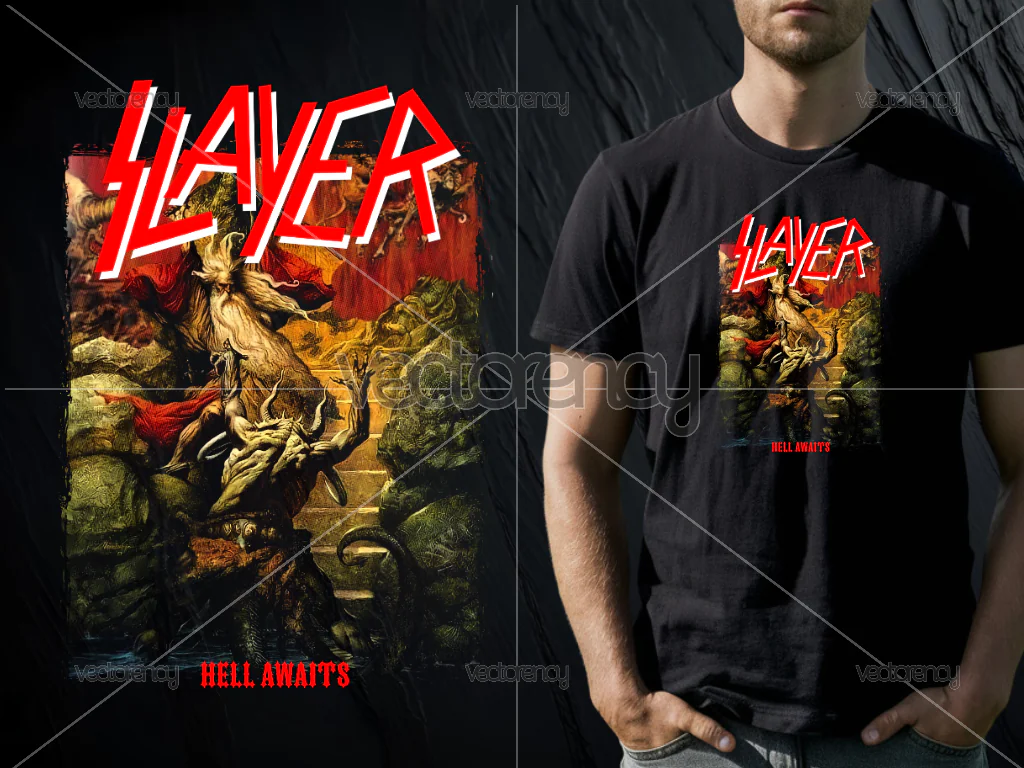 Slayer Band DTF File to Print Download