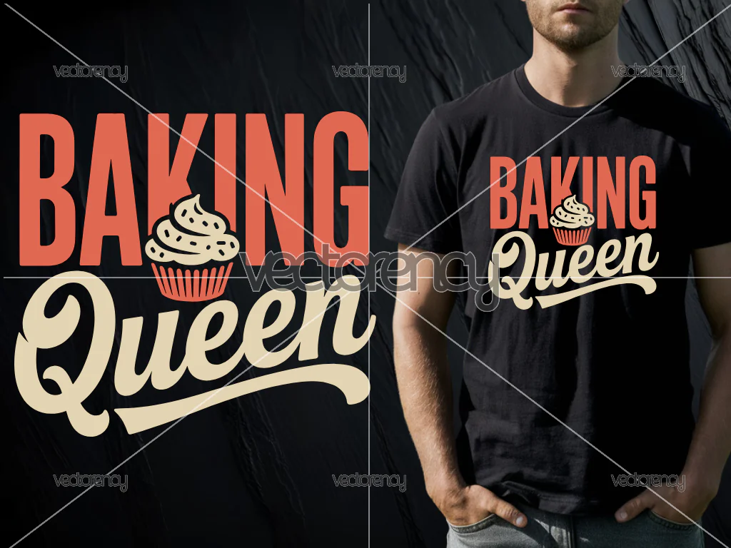 Baking Queen Street Wear Retro Design