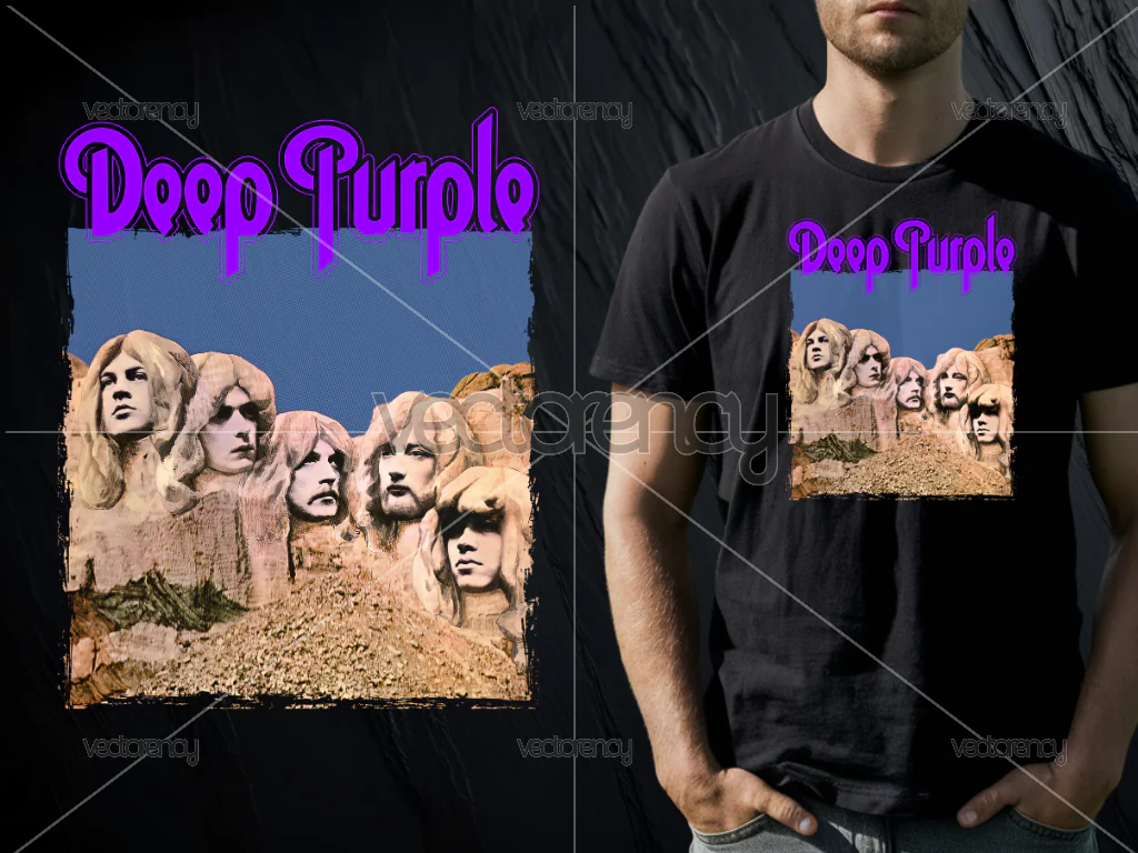 Deep Purple DTF Design File Halftone PNG