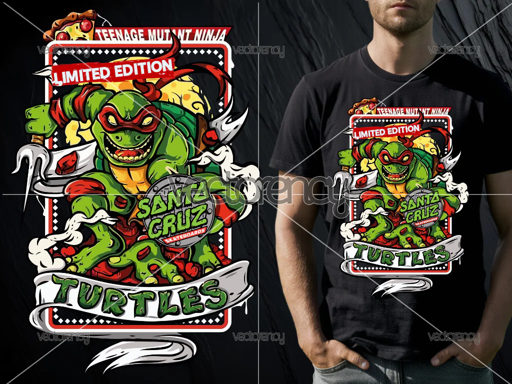 Santa Cruz Skateboard Turtles Ninja PNG Download