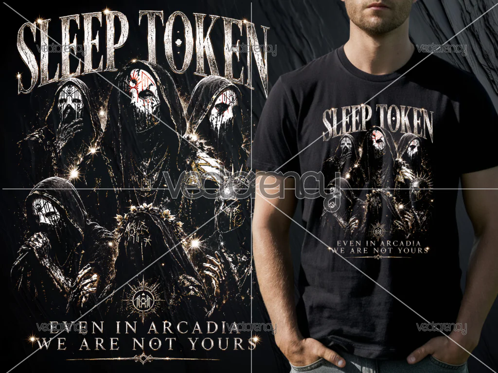 Sleep Token Band PNG DTF Printing File Halftone Raster Printing