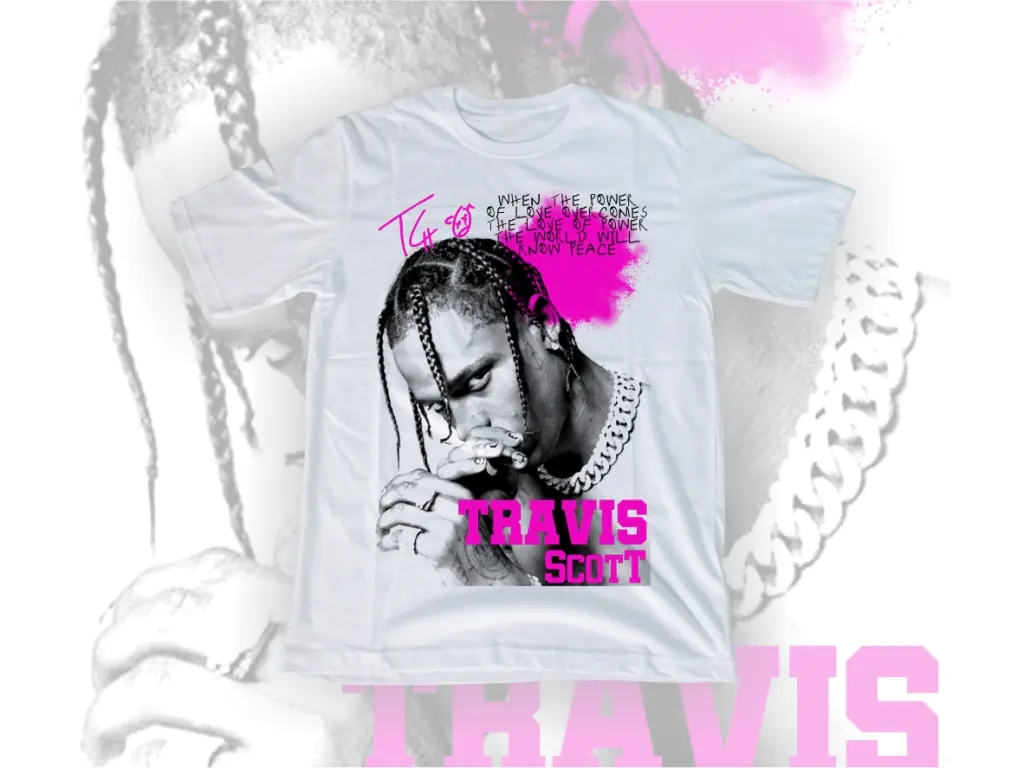 Travis Scott PNG for T-Shirt Design