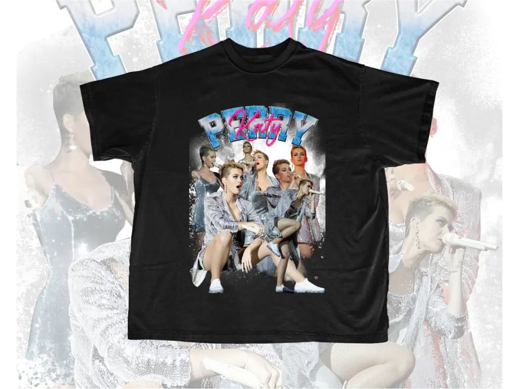 Katy Perry Bootleg T-Shirt Design PNG