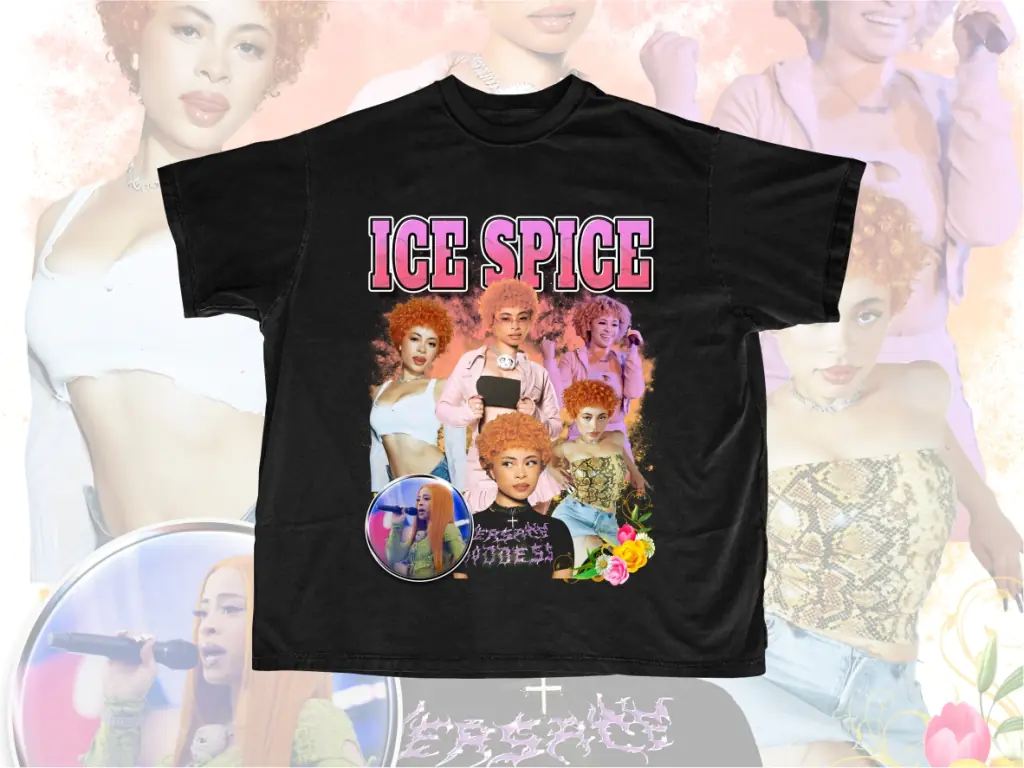 Ice Spice PNG Bootleg T-Shirt Design