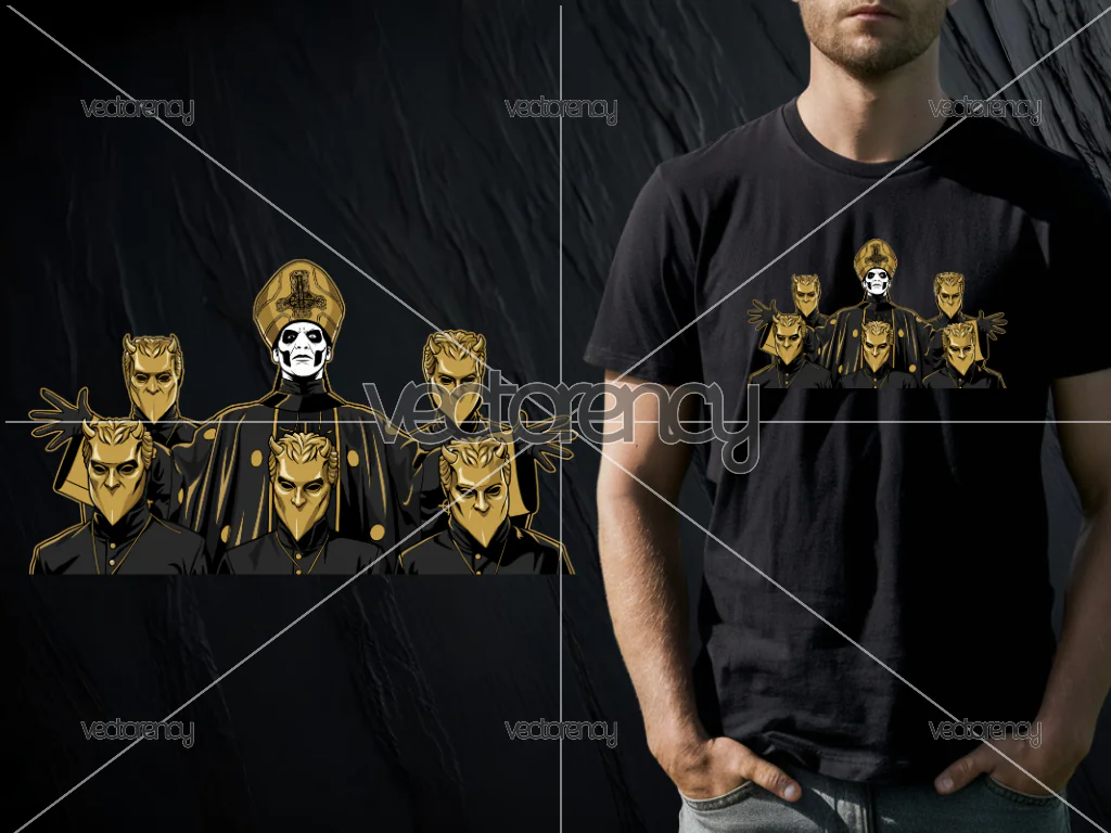 Ghost Band Vector PNG