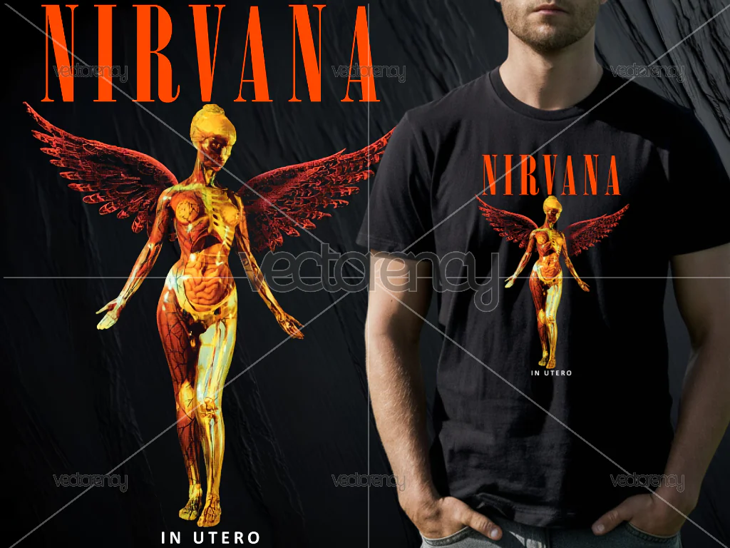 Nirvana Band PNG DTF