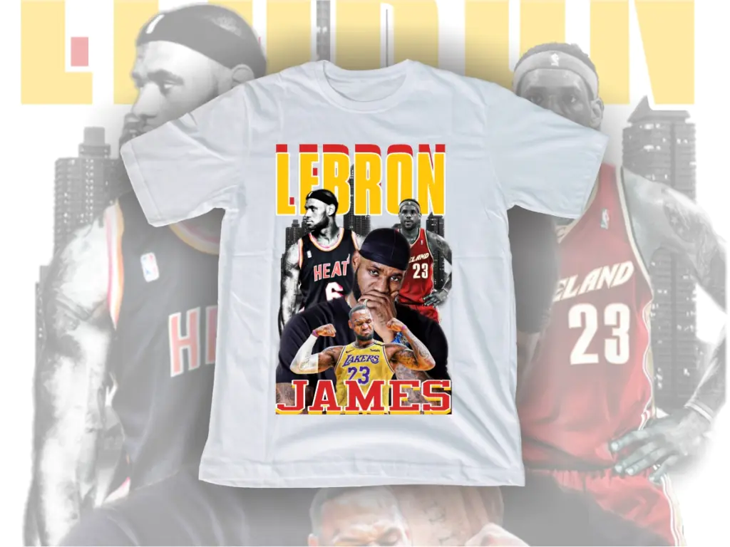 Lebron DTF Shirt Design PNG