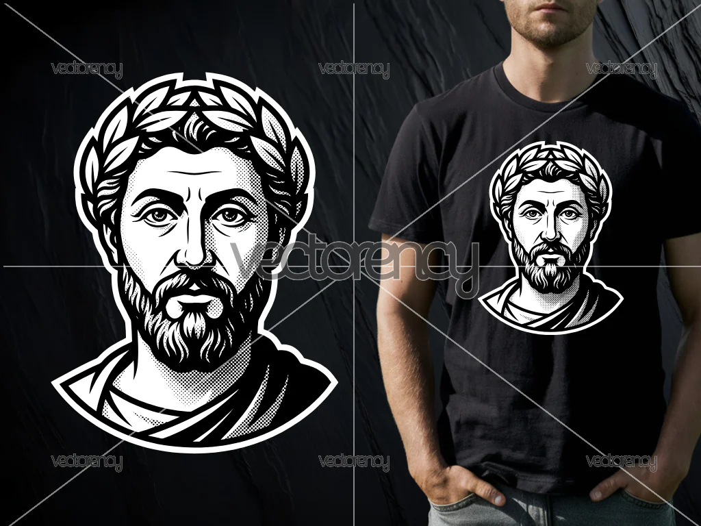 Marcus Aurelius Vector Art