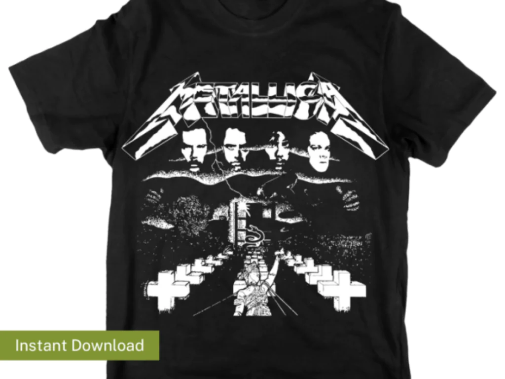 Metallica Shirt Design Sublimation PNG And EPS Vector