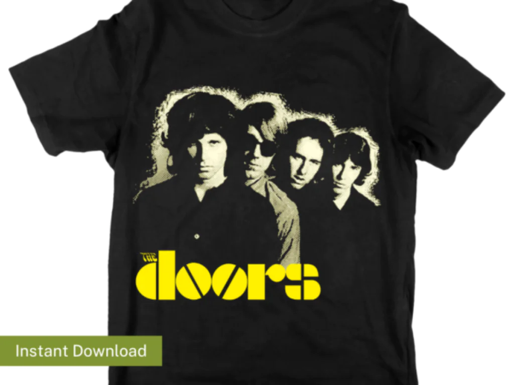 The Doors PNG EPS Shirt Design Vector Music The Doors Sublimation Design