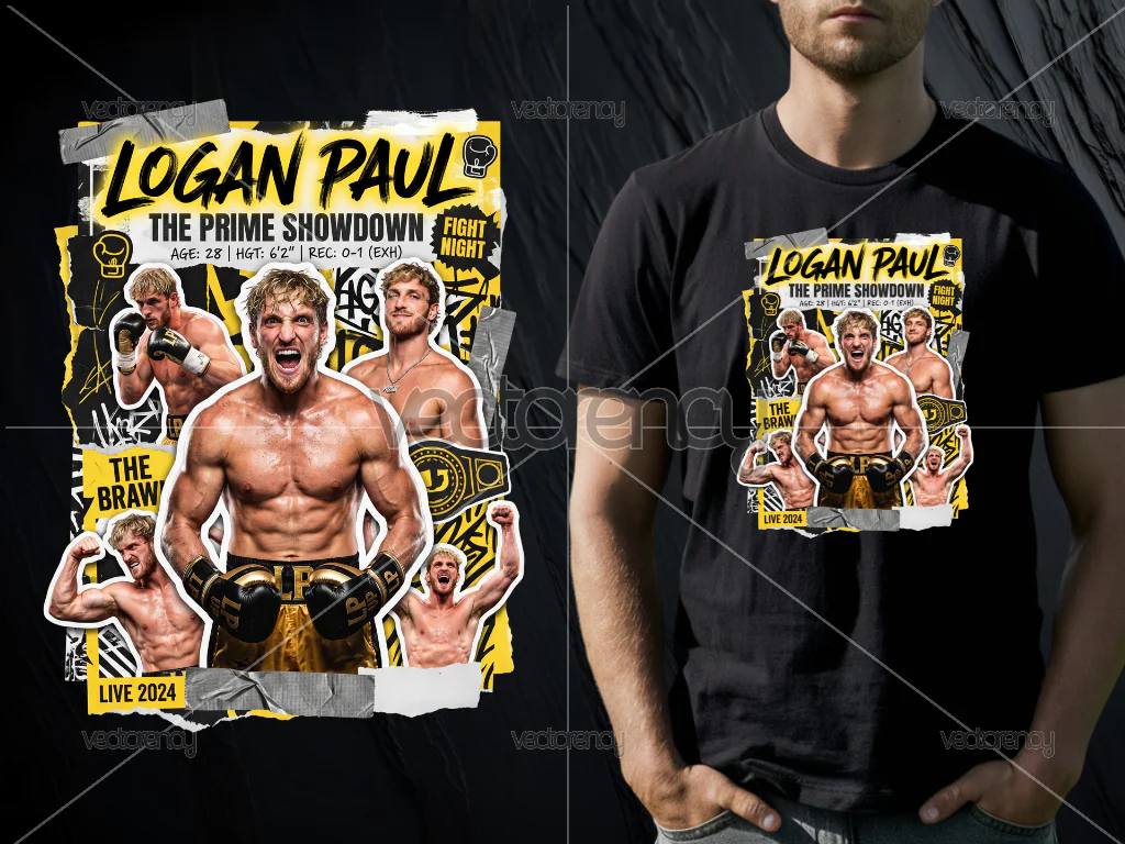 Logan Paul T-Shirt Design Digital Download PNG, Poster, Sticker, DTF