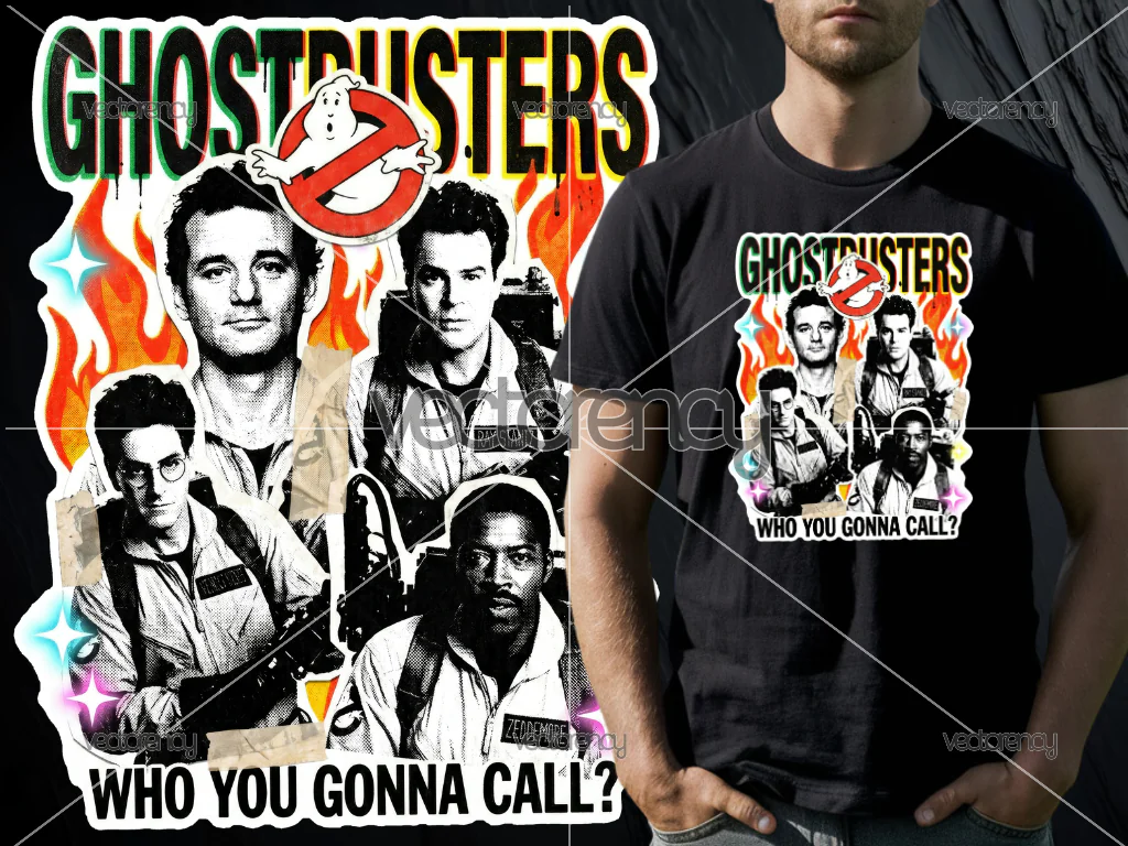Ghostbusters PNG Design for DTF, Sticker and More