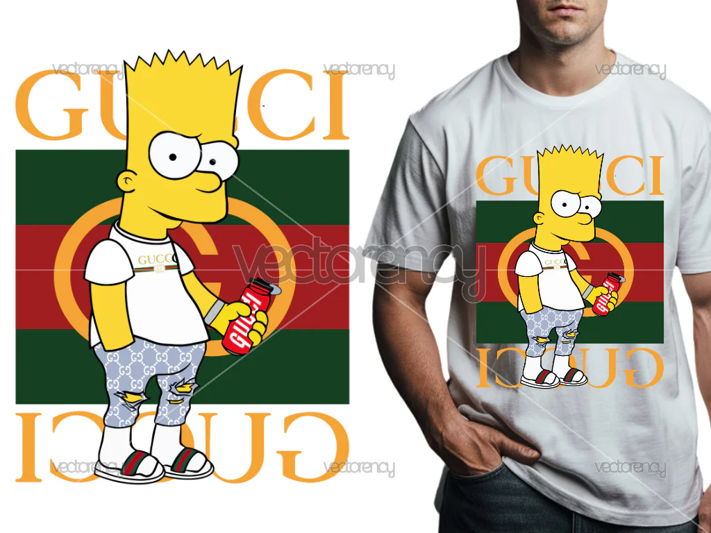 Simpson Gucci Download DTF Design