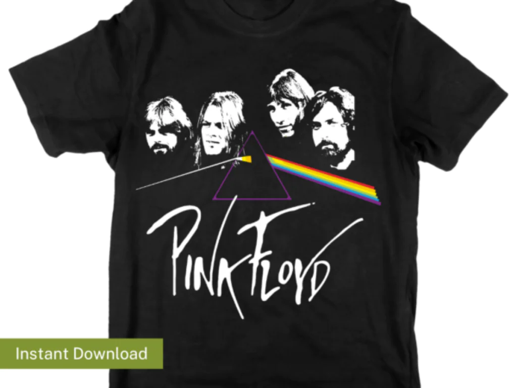 Pink Floyd Shirt Design Vector Music Band PNG Sublimation Design