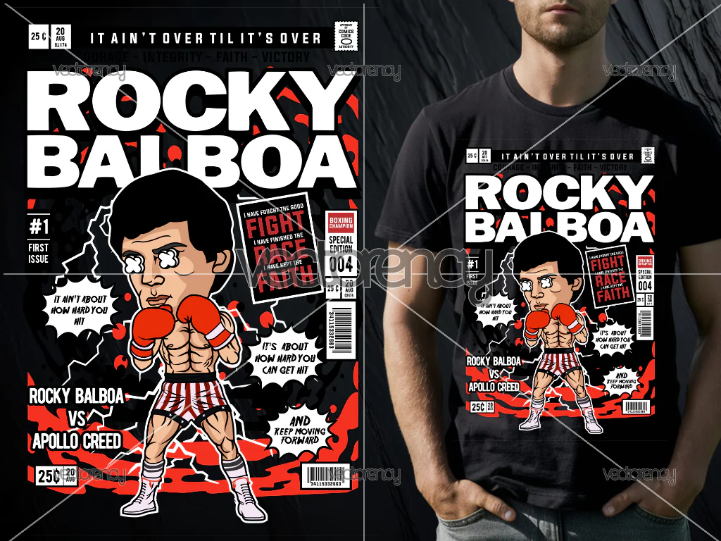 Rocky Balboa DTF Print Design Download