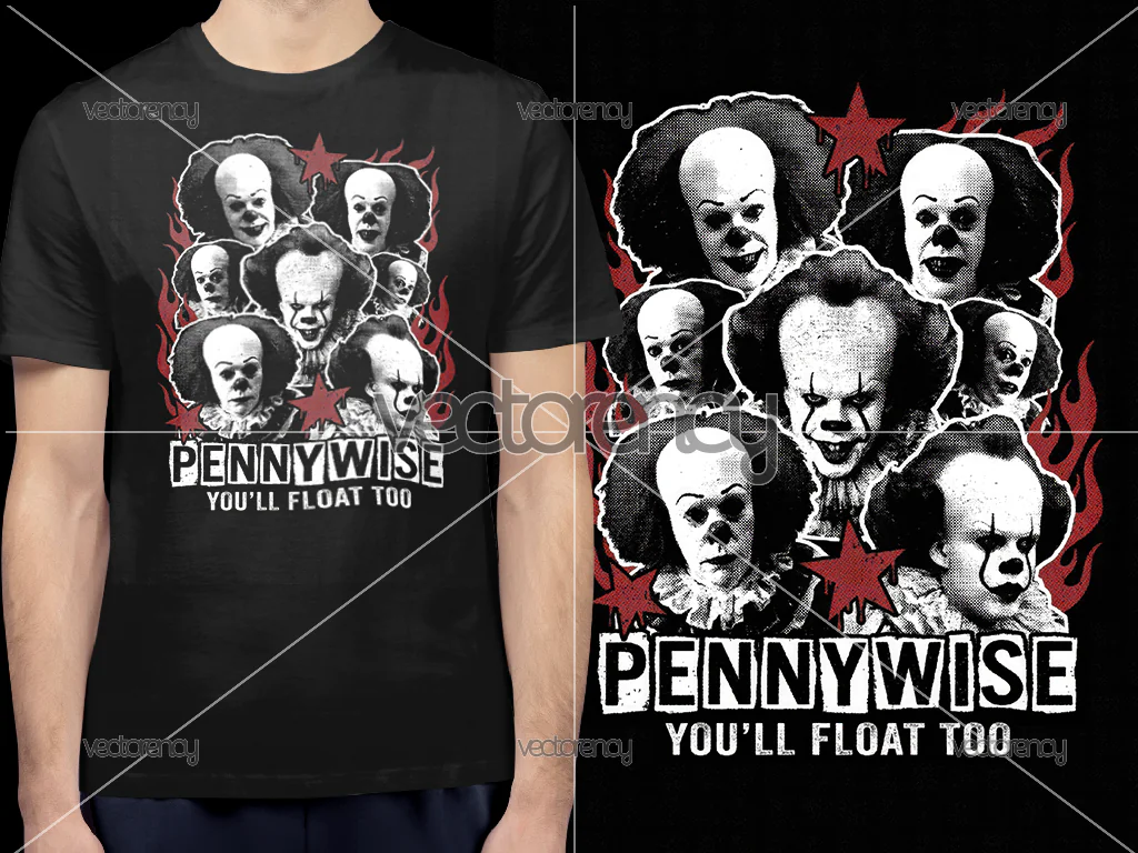 Penny Wise Horror DTF Shirt Design Download