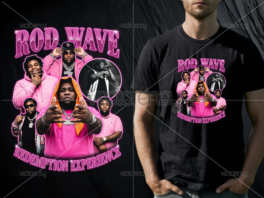 Rod Wave DTF Printable PNG T-Shirt Design Raster 35 LPI