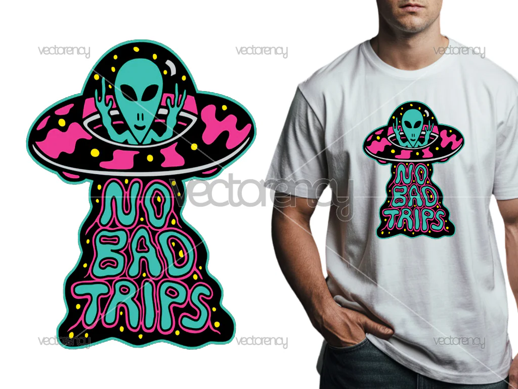 Alien DTF Print File PNG