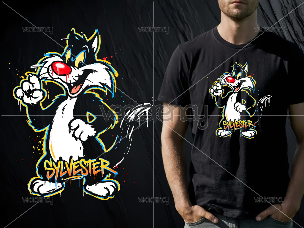 Sylvester Kids Shirt Design DTF