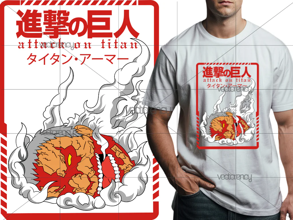 Attack On Titan DTF Print File PNG