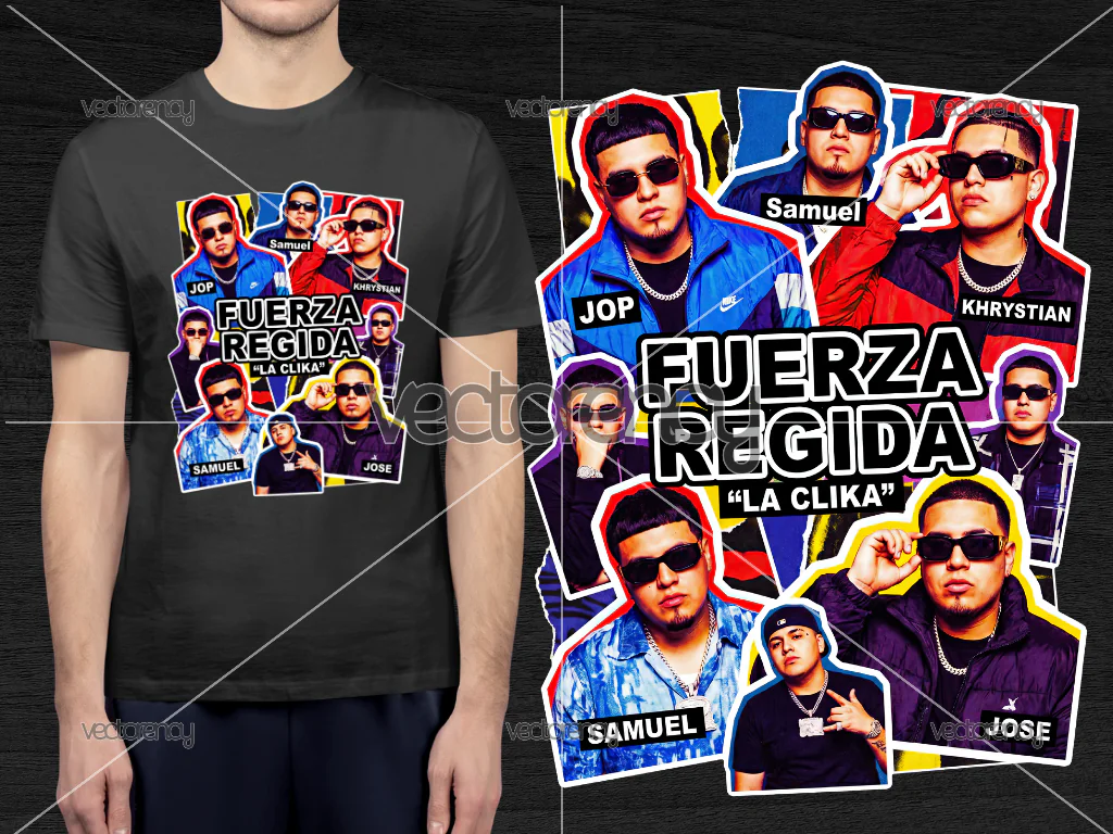 Fuerza Regida PNG High Quality for Sticker or T-shirt