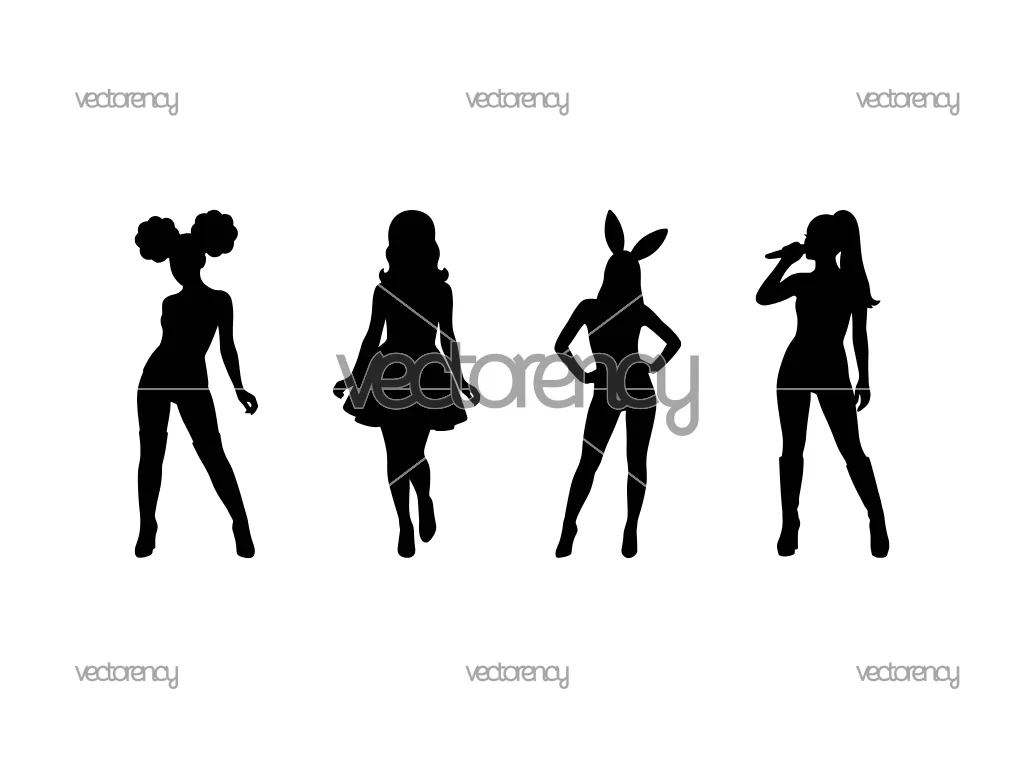 Ariana Grande Silhouette Vector SVG PNG HD