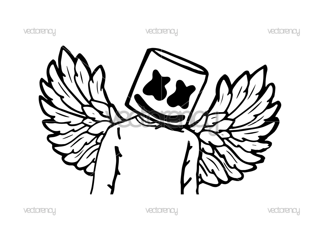 DJ Marshmello Vector Free