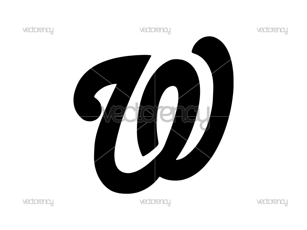 Nationals Stencil SVG Free