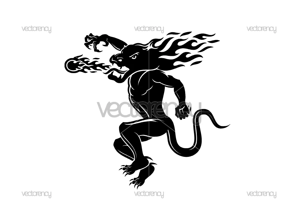 Fireball Whiskey Symbol Logo Vector SVG PNG EPS DXF Instant Download