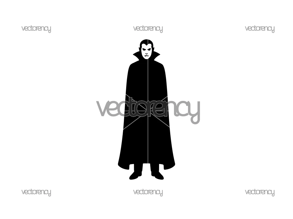 Vampire Silhouette SVG