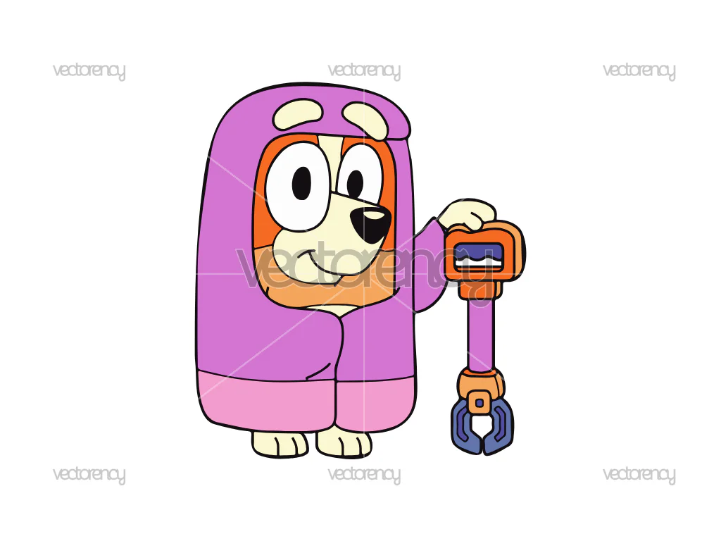 Granny Rita Bingo Bluey Cartoon Character Vector SVG File