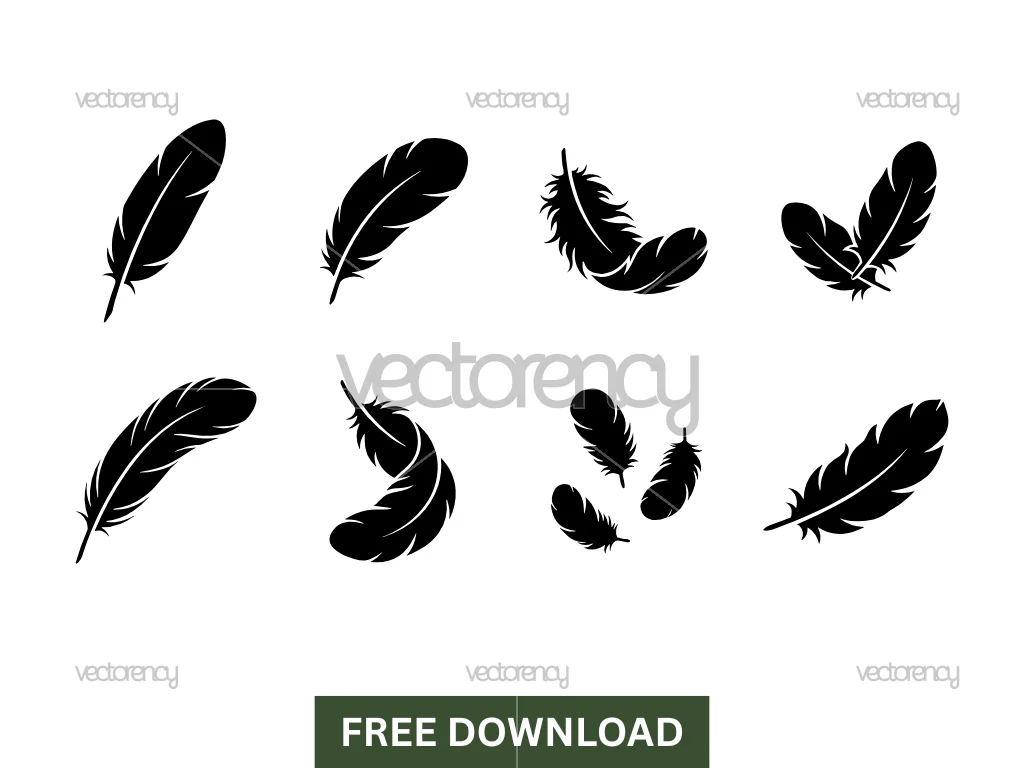 Bird Feather SVG Free Download