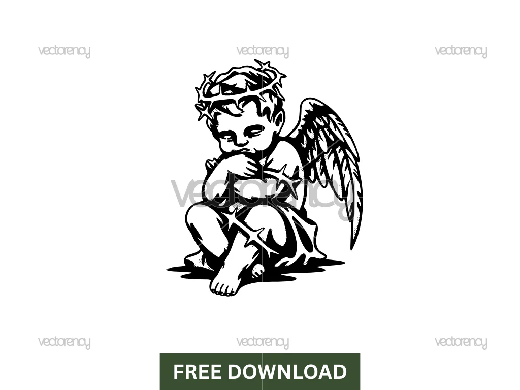 Baby Angel Vector Free