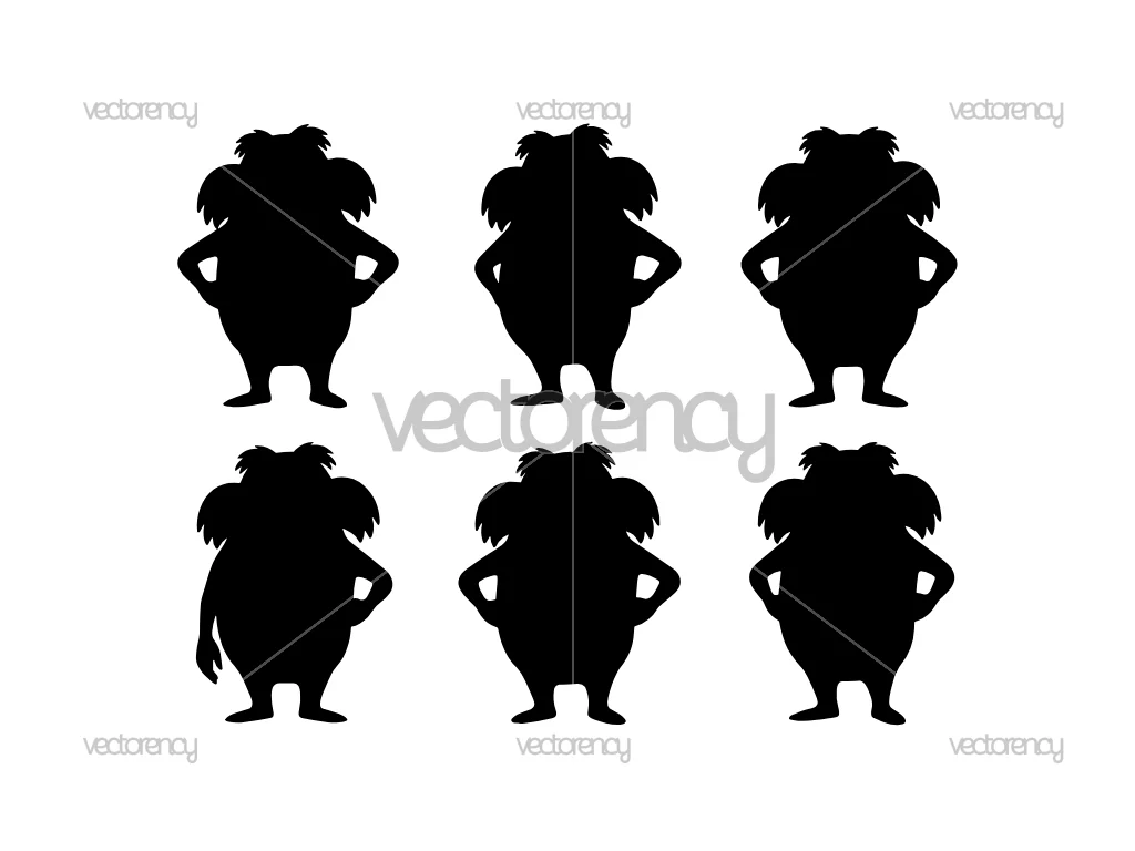Lorax Silhouette SVG