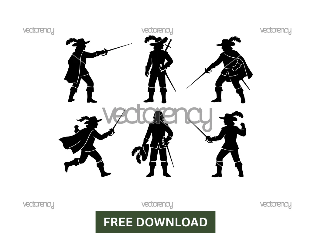 Musketeer Silhouette Vector