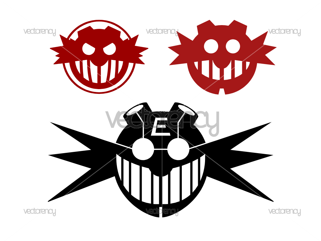 Sonic Eggman Symbol Logo Vector SVG PNG