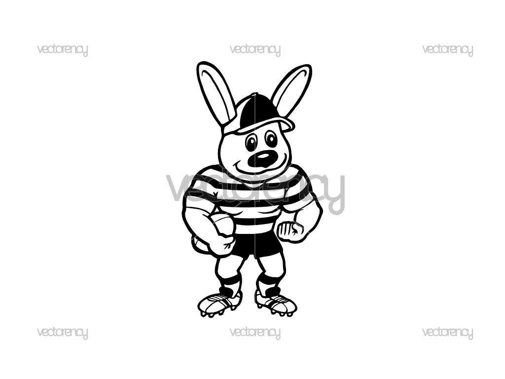 Mascot NRL South Sydney Rabbitohs Vector Rabbit