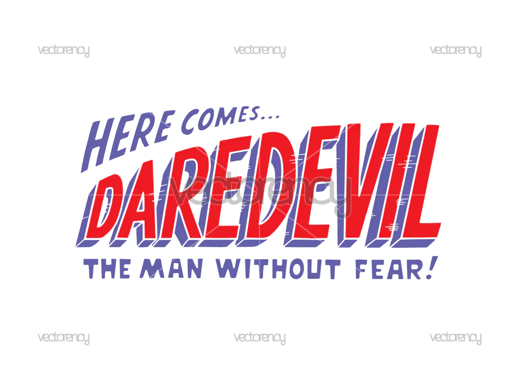 Here Comes Daredevil SVG Free Download