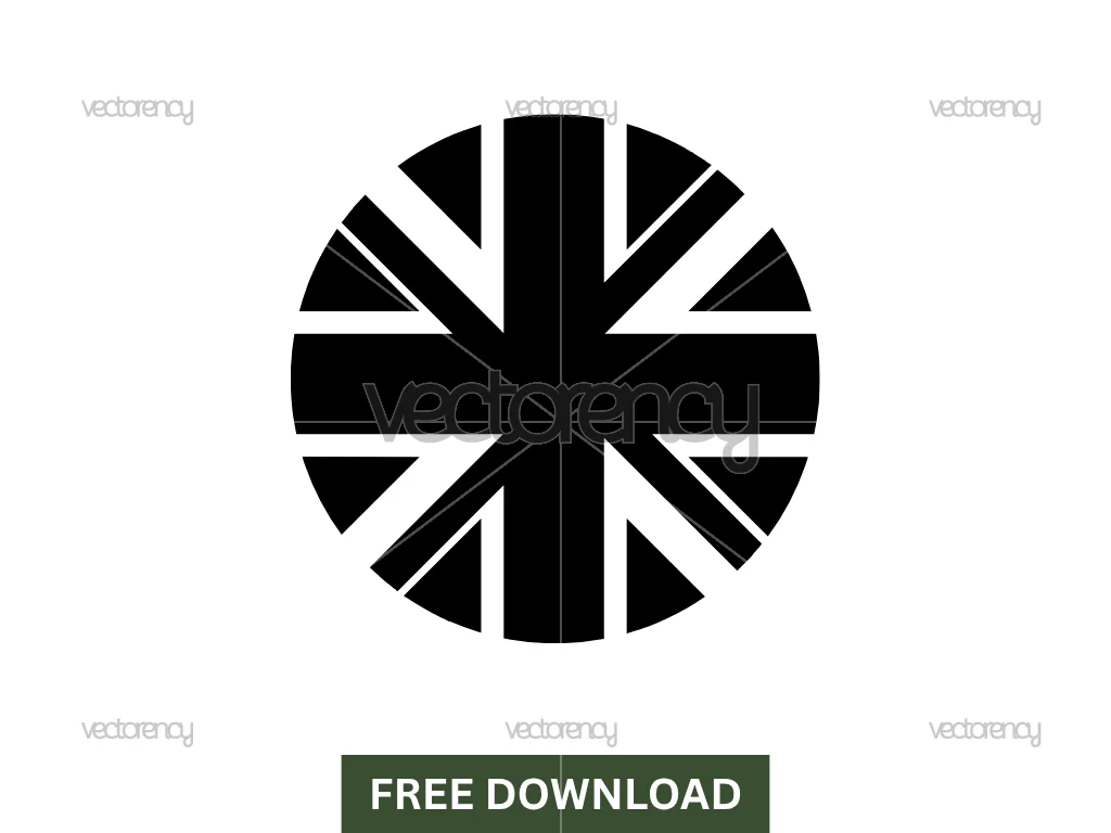 United Kingdom UK SVG Vector Black Free